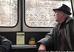 European mature pounded in red light district