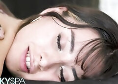 Kinky Spa - Aria Lee Gets Her Twat Banged By A BBC & Gets Massaged From Her Much Loved Masseurs