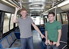 Straight guy Connor Chesney fucks AJ Monroe on a bus