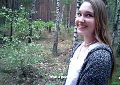 Gave a lot of jizz to a gorgeous nymphomaniac in the forest (part two)