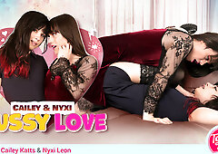 TGIRLS PORN - Cailey & Nyxi - Beaver Love