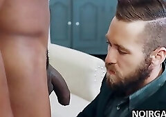 White journalist fucked by black gay all star player