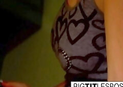 Glamorous large tittied ledbians love to screw