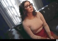 Nerdy girl gets enchanted by the century-old sexy blonde owner in a vampire seduction at the Gothic manor