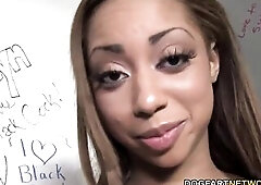 Cutie Cumming's not ever thought about taking a dip into the interracial pool but at no time say not ever.