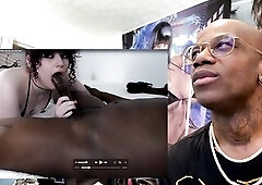 Cute Weenie Sucking Transgender Beauty Gets Caught And Screwed In Her Charming Taut White Booty By A Thicc BBC