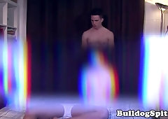 Jerking muscle cub jizzes while boinked