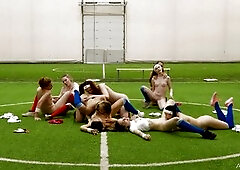Football Playground Turned Into Lesbians Sex Show