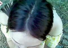 Thanked the Guy for Repairing the Car, Had Sex in Nature. Omg