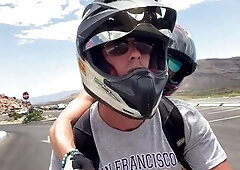 Las Vegas motorcycle ride leads to some hawt joy!