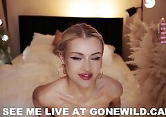 Blonde Bombshell Webcam Tease