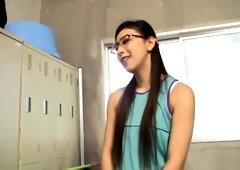 Hitomi Madoka pleasures her horny self superbly