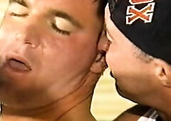 Hardcore cumshot of a gay