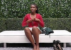 Missy Ebony Teen With Great Tits Fucks At Casting