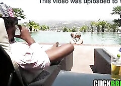 Cuckold Doesn't Mind Wife Bang His Ebony Ally