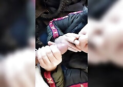 That guy smokes a cigarette in the garage