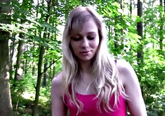 Blonde fucks a stranger for cash