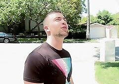 Jackson & Trent Interracial Blindfold Sucking