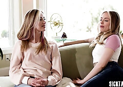 Hot lesbians fucks steamy new friend