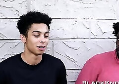 Gay teen rides black schlong