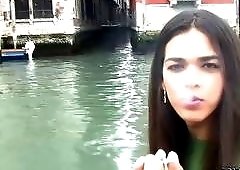 Tanned dude ends up fucking two shemale babes at once