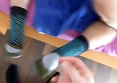 Ass to mouth and breeding an old man Bareback