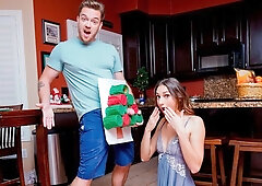 Long-haired angel Andi Rose likes hard sex in the bedroom