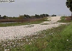 Military hunks enjoy outdoor anal on the military jeep