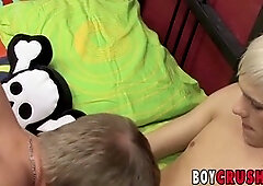 Adorable blonde faggots Ashton Cody and Jordan Ashton ass-nail fuck