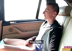 When this good-looking guy Dom hopped in my cab, I instantly started wondering how long it would take to get his pants off. While chatting along the r