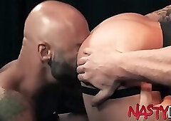 Drew Sebastian Rimming and Banging Inked Hunk