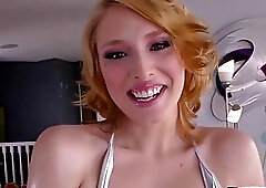 Hot female sucks a shemale off and gets fucked hard