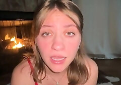 Amateur blonde teen sucks dick in hot pov blowjob sex tape