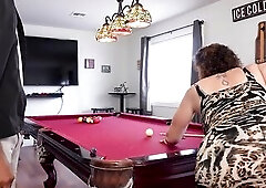 Billiards Turns Into BBC Trio & Facial For Elana & Sara