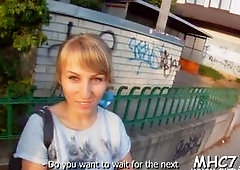 Horny bitch cuckolds her boyfriend when his friend arrives