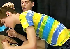 Babes go from sucking on lollipops to sucking each other