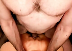 Dad pounds his FTM hunk, this guy calls u his priceless little floozy & has an intensive climax in your twat!