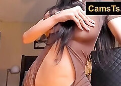 Super hot shemale showing her body