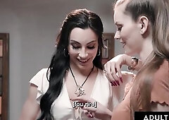 ADULT TIME - Trans Ariel Demure Bangs In Public Library W-O Getting Caught - FRENCH SUBTITLES
