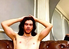 Young dildo, solo, white twink