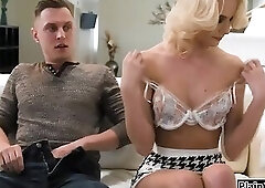 My husband cant finish without his busty milf stepmom around