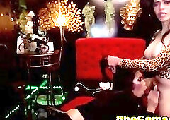 Naughty Couple Shemale Pleasure Each Other