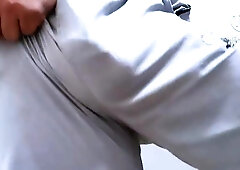 Young Indian desi gym fellow hefty muscle figure and yam-sized swelling demonstrating in camera