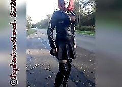 Sissy, slut on the road