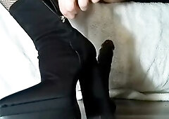 Sissy CD Femboy Raw Bangs BBC in Heels