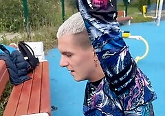 Intense ass licking and deep throat action ends with an internal cumshot