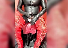 masturbation in latex