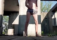 [abx][2][397] - teen 18+ Boy Undresses And Jerks Off In Abandoned Building On Quarantine