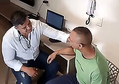 YURI GACHO - PATIENT WITH HORNY FEVER - DOCTOR SHOVED MEDICINAL DICK DOWN THE GUY'S THROAT