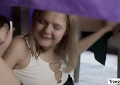 Get ready for the hottest and threesome fuckfest yet , hot babes, Briittney Kade, Emma Rose, and Coco Lovelock are ready for hot hardcore sex! This is